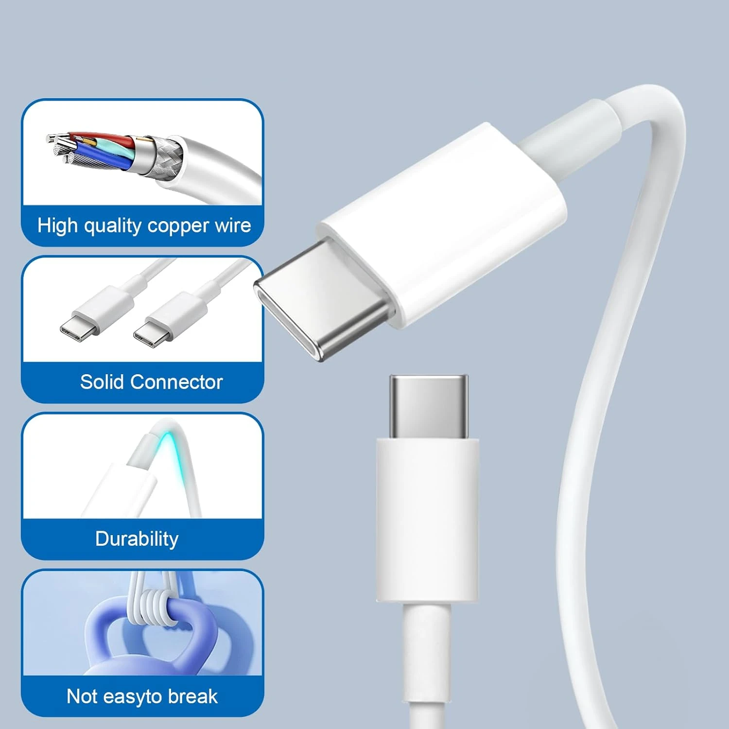 PD 100W Dual USB C Fast Charging Type C Cable For iPhone Air 15 16 17 Pro Max Samsung Xiaomi Redmi POCO Quick Charge Data Cables