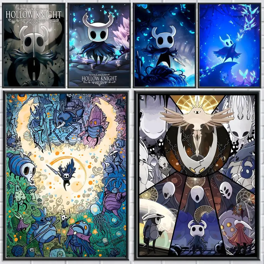 

H_Hollow Knight_t Painting Poster Decorative Stickers Wall Art for Home Hallway Living Room Bedroom Decoration Gift HD Painting