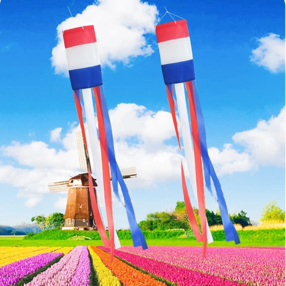 Netherlands National Flag Outdoor Windsock, Holland National Day Party Celebration Garden Wind spinner,Home Celebration