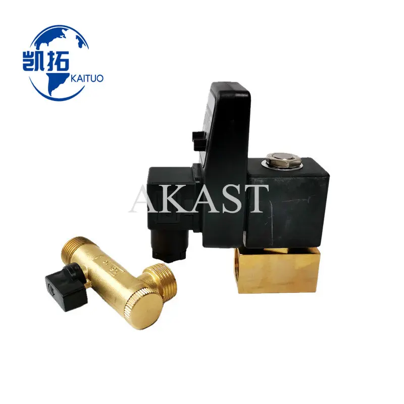 

Air Compressor Split Body Type Electronic Drain Valve 24V/110V/220V Timer Controller Automatic Gas Storage Tank Solenoid-Valve
