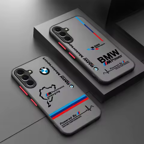 TPU Cover Case for Samsung Galaxy A21s A22 A36 A23 A32 A35 A53 A56 A34 A54 A52 A24 A26 A25 A33 A72 Luxury M Power B-M-W Car