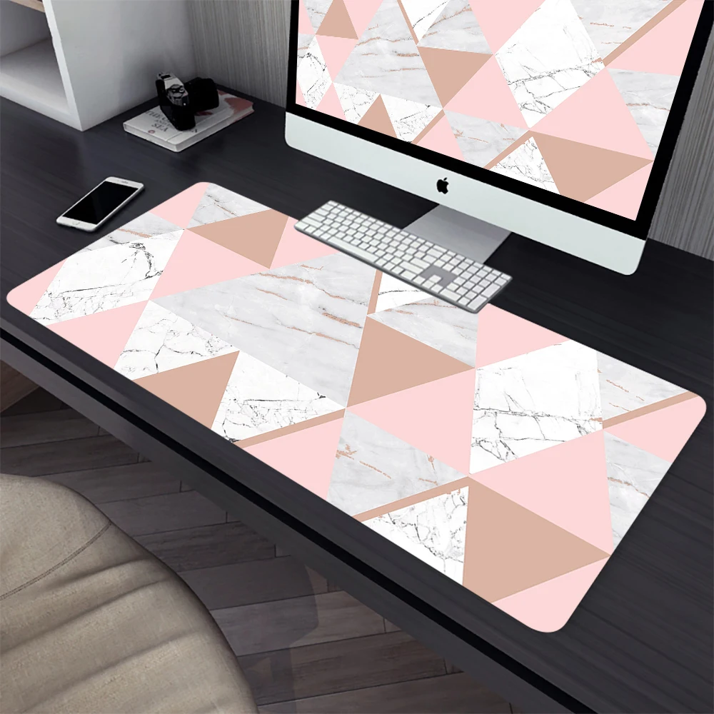 

Marble Textures Large Gaming Mouse Pad Computer Mousepad PC Gamer Laptop Mouse Mat Office Mausepad XXL Keyboard Mat Desk Pad