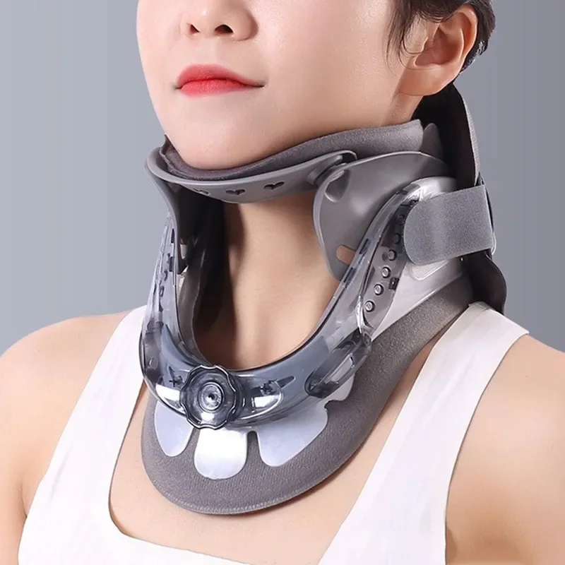 

Регулируемый бандаж для шеи, послеоперационная реабилитация, фиксация шеи, шейный спондилез, тяговый бандаж для шеи, бандаж для головы для взрослых