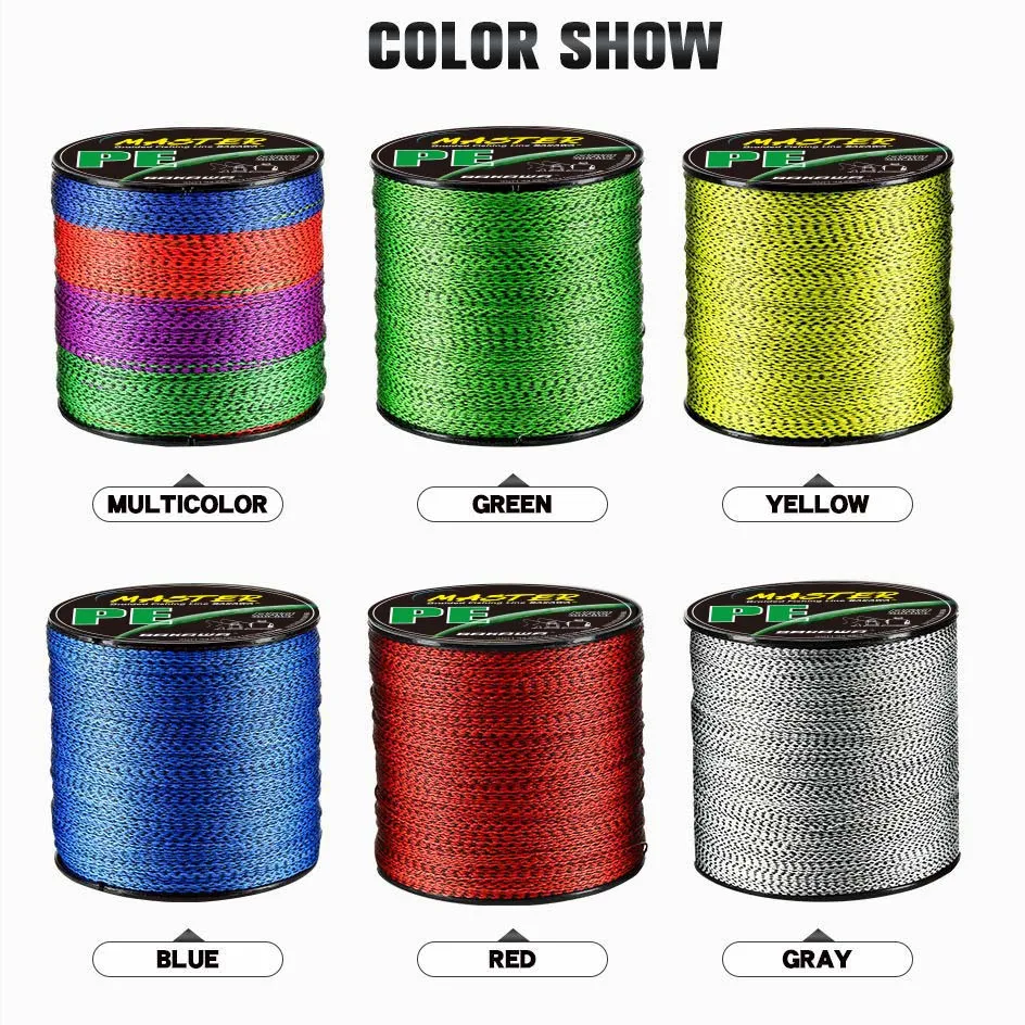 BAKAWA Fishing Line 100/300/500M 8 Strands Speckled Braided   Multifilament PE Wire Japan Saltwater Freshwater Anti-bite Carp