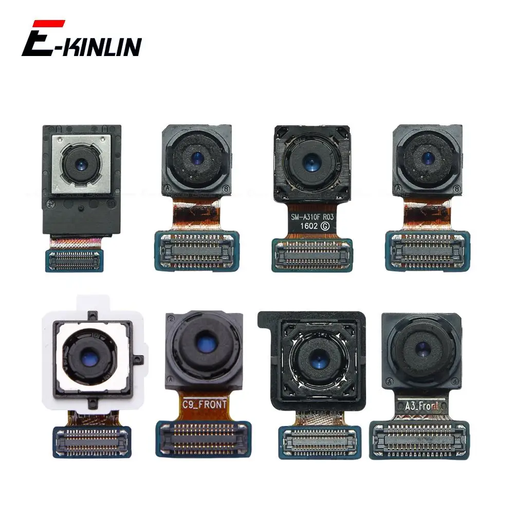 Back Rear Main Camera For Samsung Galaxy A3 A5 A7 2018 2017 2016 Front Selfie Camera Flex Cable Repair Parts