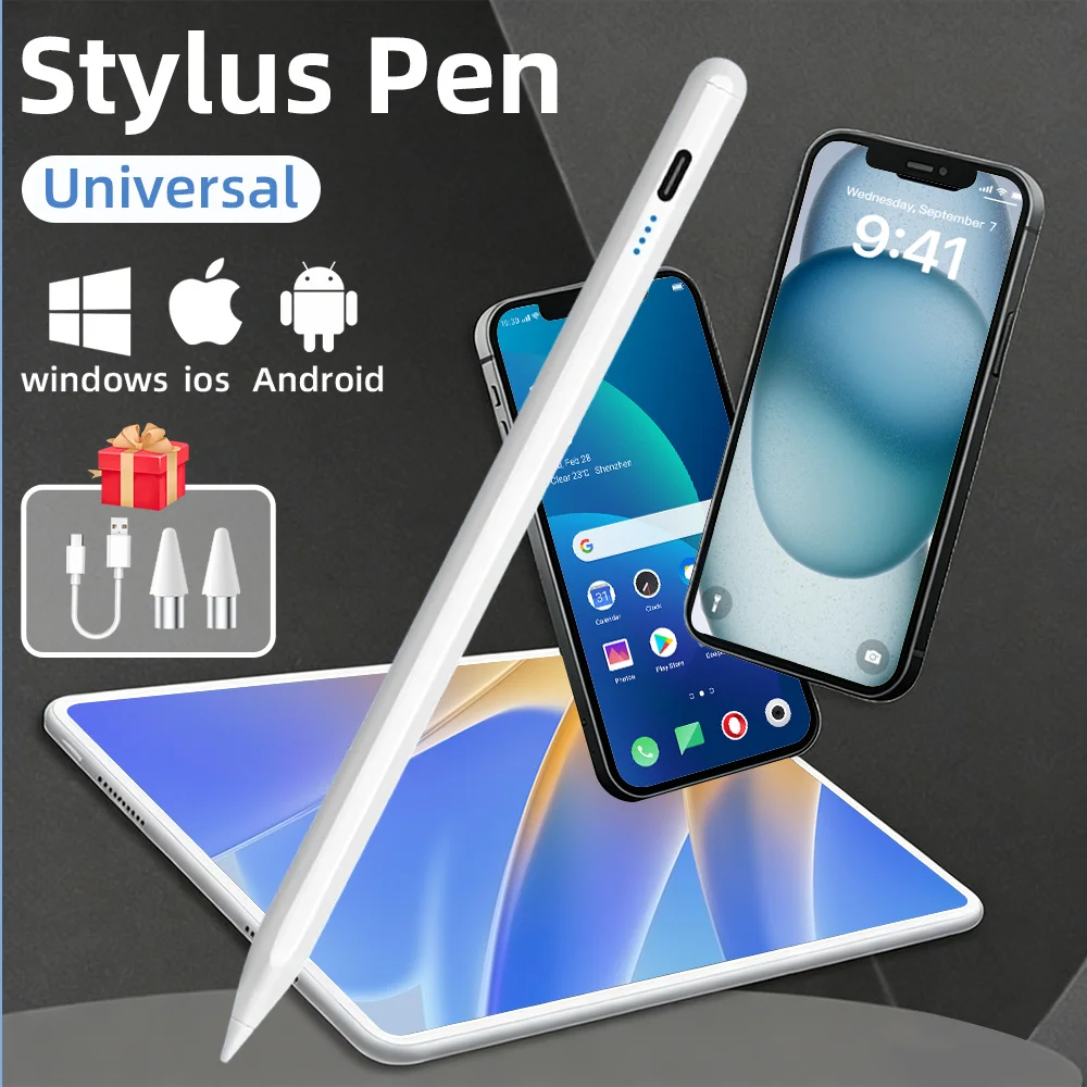 

2026 Universal Stylus Pen For Android IOS Windows Tablet/Mobile Phone Capacitive Touchscreen Pen For Samsung Huawei Apple Xiaomi