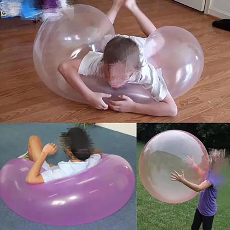 120cm large thickened inflatable water filled bubble ball, water filled balloon, outdoor toy ball, summer pool party