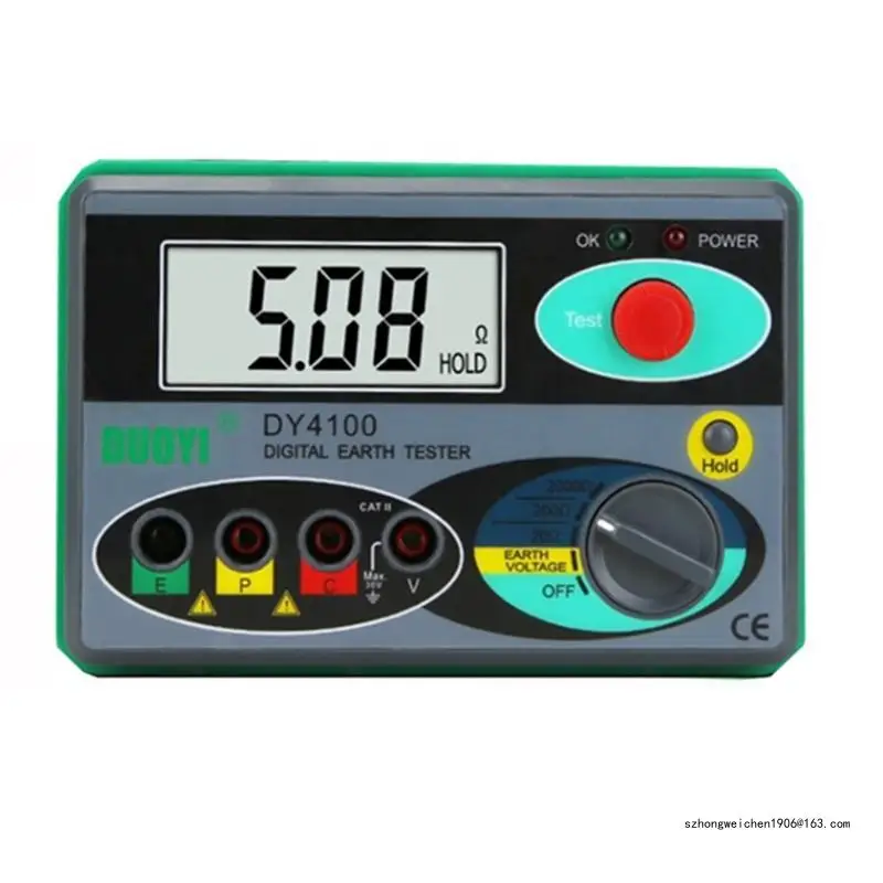 28GF Digital Earth Ground Resistance Tester Meter Digital Earth Tester DY4100