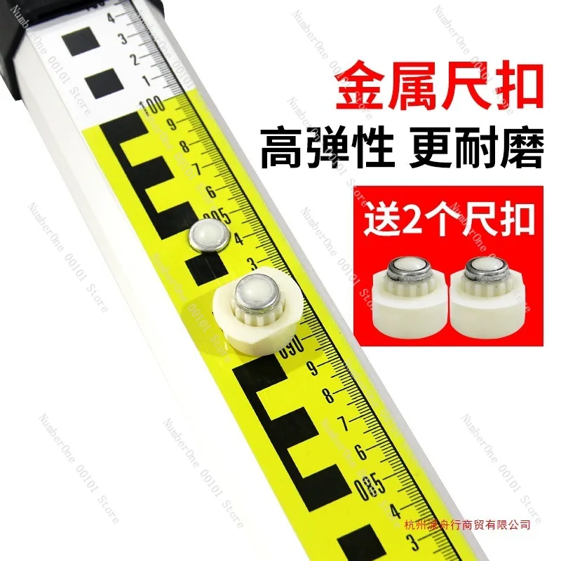 Aluminum Alloy Telescopic Tower Ruler 5 Level 3m 5m 7m for Surveying Construction Measuring Tool