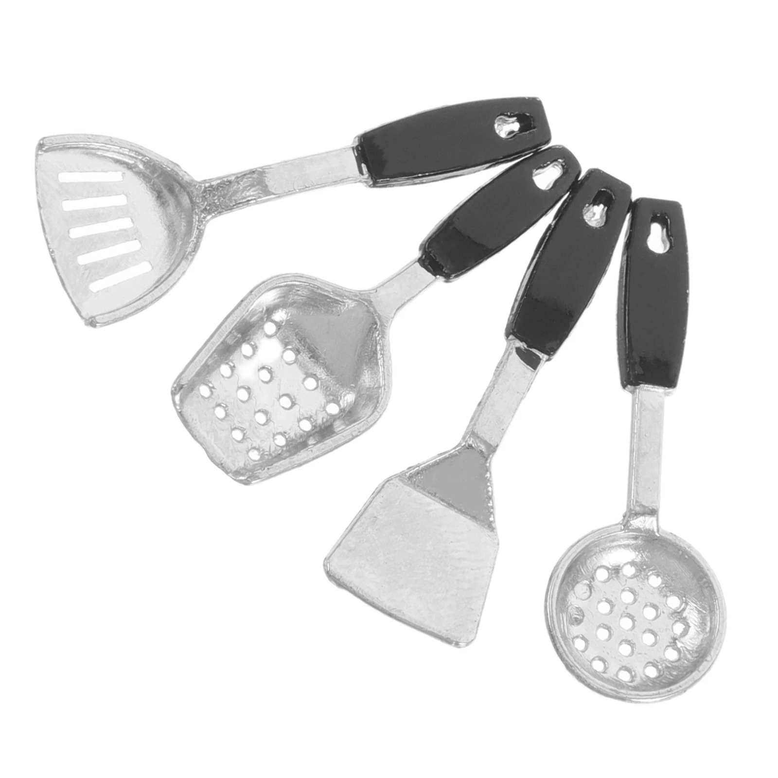 

1 set 1 Set Of Mini Dollhouse Kitchen Utensils Simulation Cooking Tools For Kids Play Portable Lightweight Safe Smooth Miniature