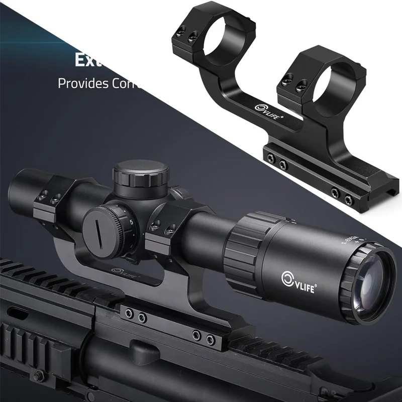 

CVLIFE Cantilever Scope Mounts, 1.93" High Profile Scope Mount Offset Dual Ring Scope Mount, Lightweight Aluminum