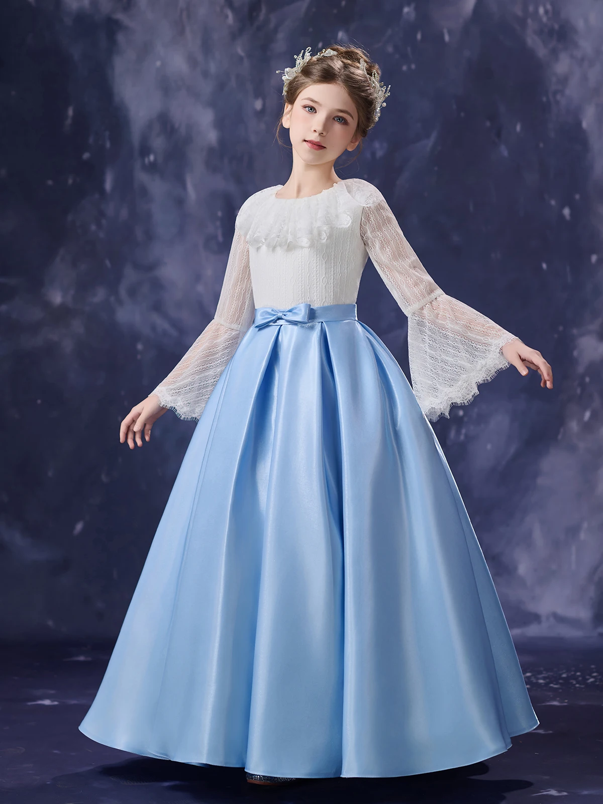 Children's formal dresses for fashion shows, piano performances, violin and cello performances, little hostess long gowns