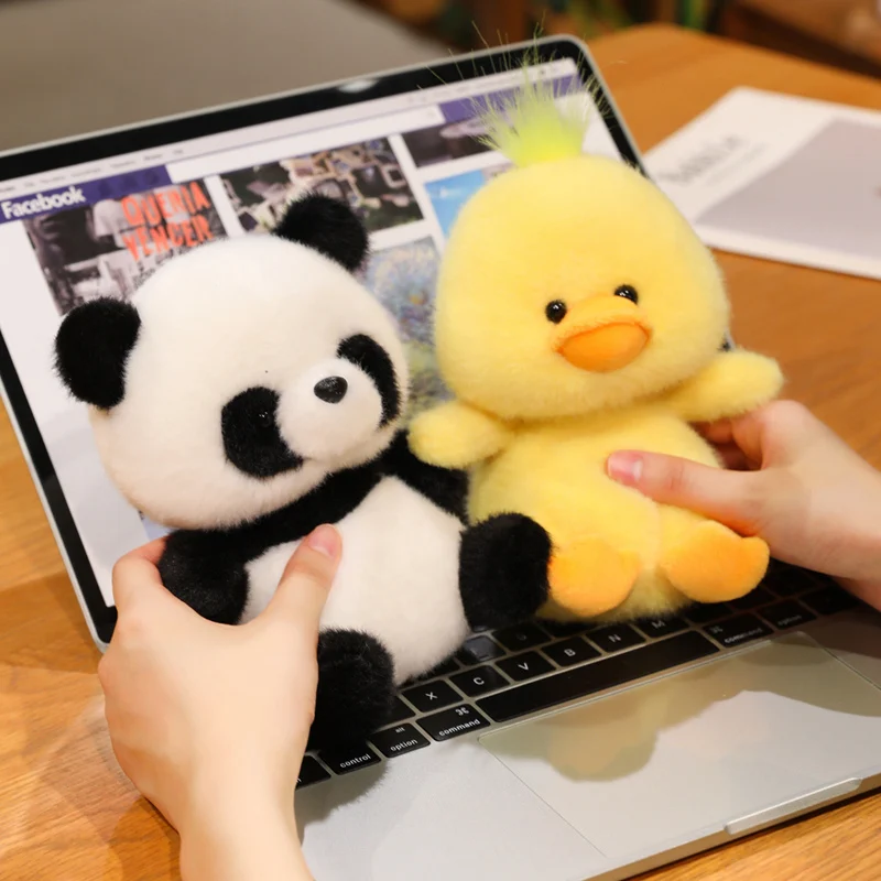 17cm pequeno macio brinquedo animal de pelúcia recheado lop gato pinguim pato elefante panda urso guaxinim dos desenhos animados plushie presente aniversário