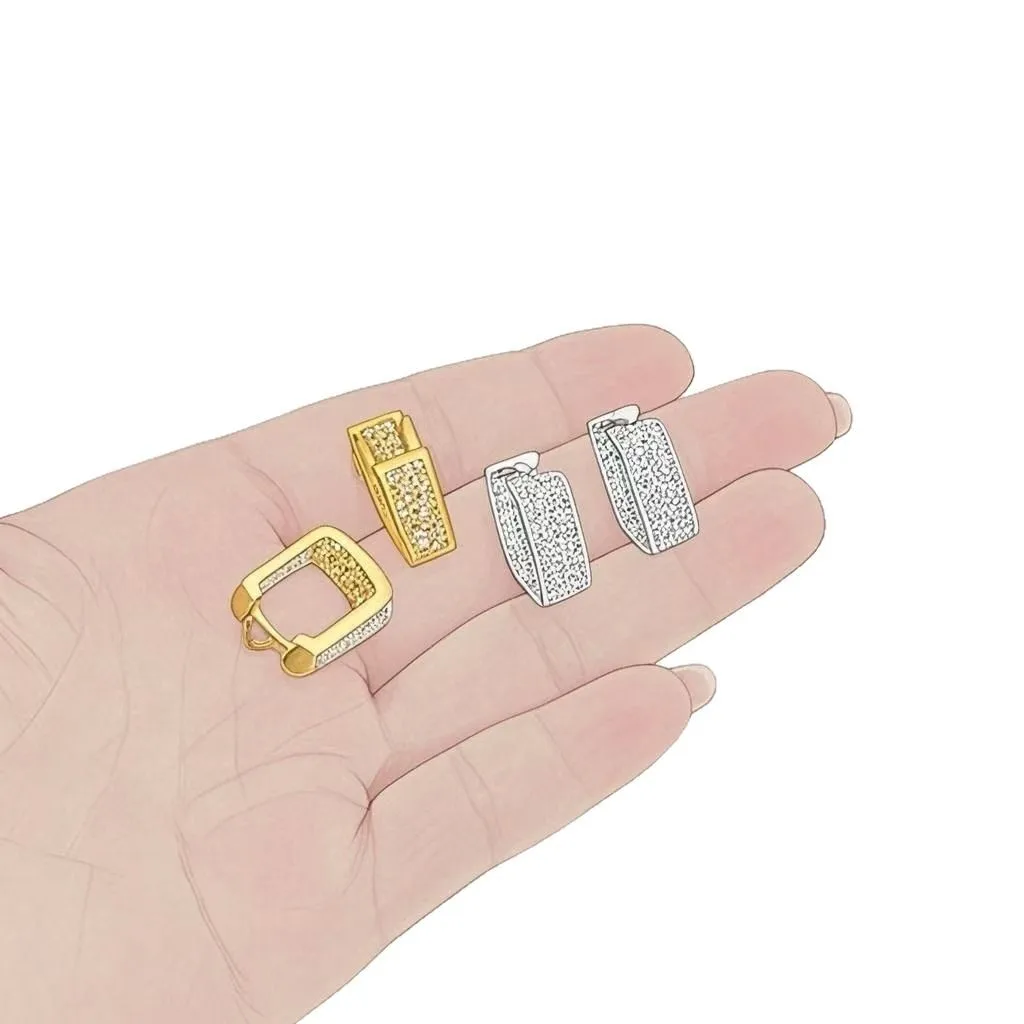 أقراط نسائية عصرية وبسيطة وخفيفة فاخرة وإكسسوارات مجوهرات وإكسسوارات أذن راقية متعددة الاستخدامات للنساء #5