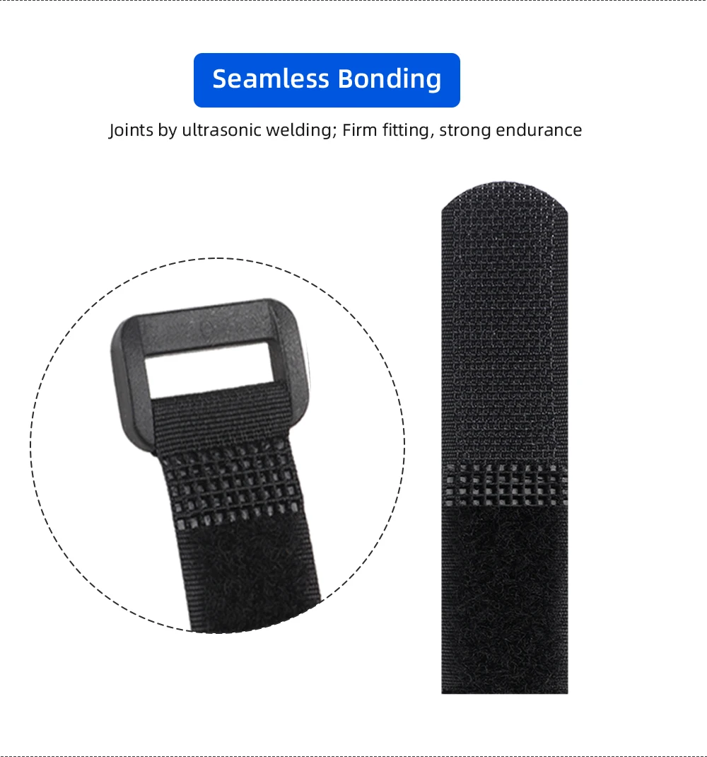 16/30 Stück Silikonarmband, festes Rücklicht, mehrere Größen, hochtemperaturbeständiges Gummiband mit fester Schnalle, Installationslenker – Detail 15