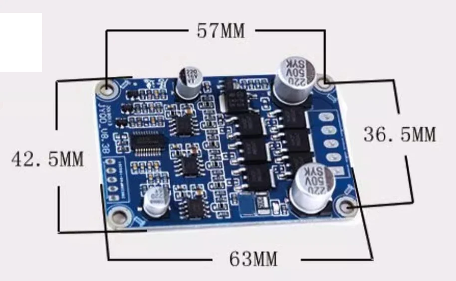 DC12V 24V 36V 288W brushless common driver controller