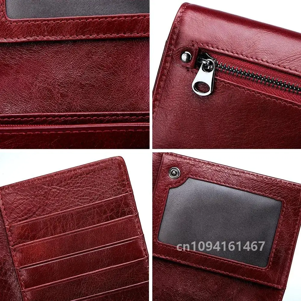 GZCZ Genuine Leather File Master Womens RFID Blocking Wallet Clutch Organizer With Change Pocket Coin Purse  Money Bag Card