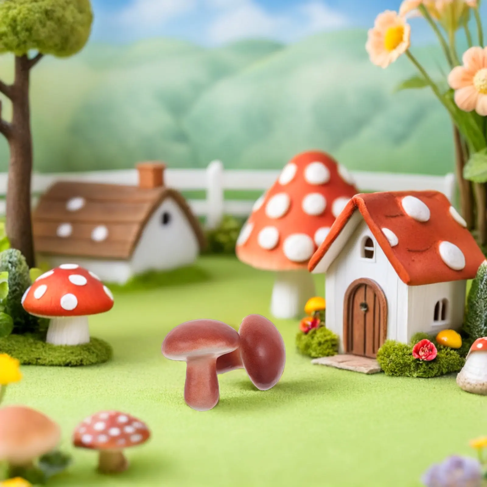 50Pcs Mini Foam Mushrooms Realistic Simulation Micro Landscape Decor for Plant Pots DIY Home Photography Prop Fake Vegetable