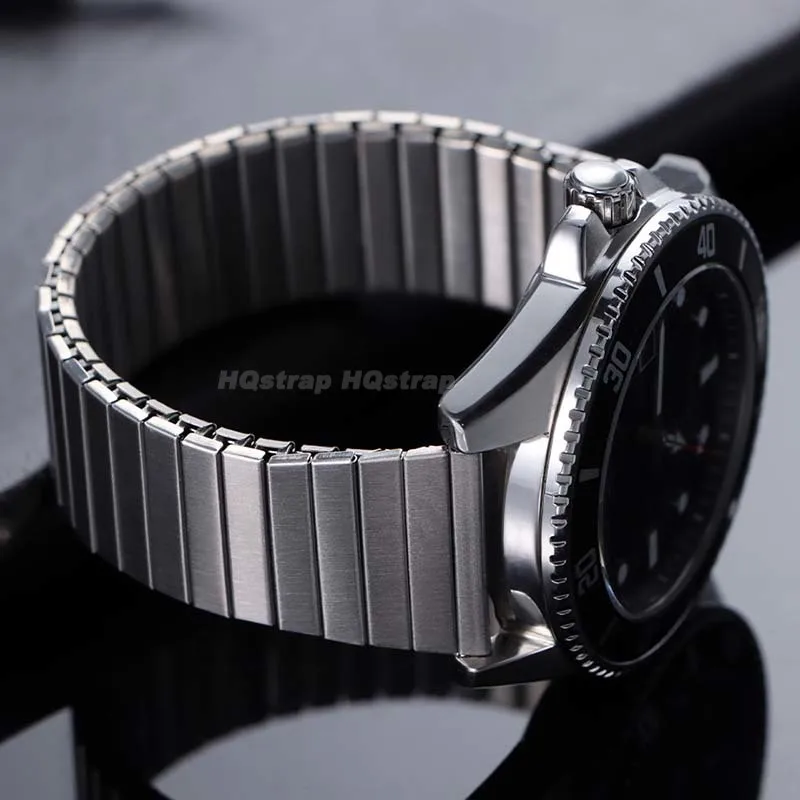 세이코 유니버설 팔찌에 대한 삼성 갤럭시 시계 확장 금속 시계 밴드에 대한 화웨이에 대한 탄성 스테인레스 스틸 스트랩 20mm