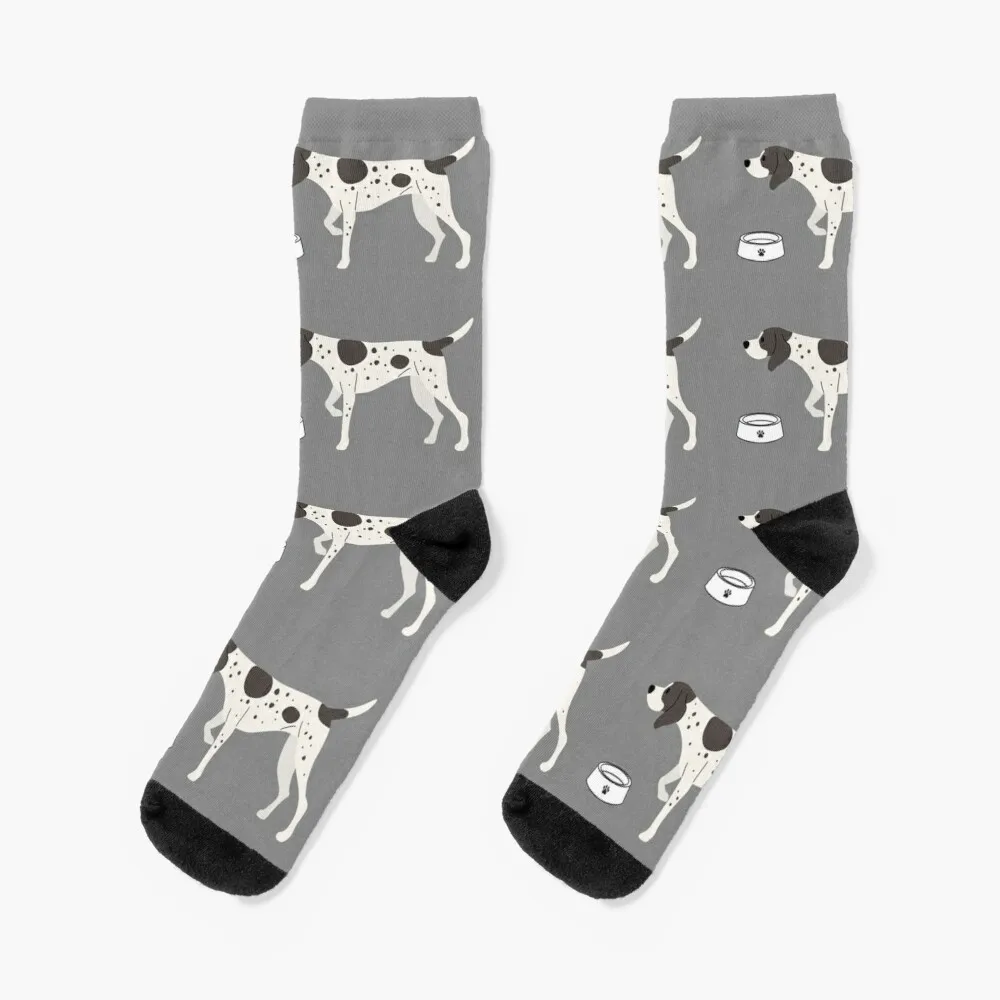 

German Shorthaired Pointer Dog Pattern Socks Warm Socks For Men Thermo Socks For Men