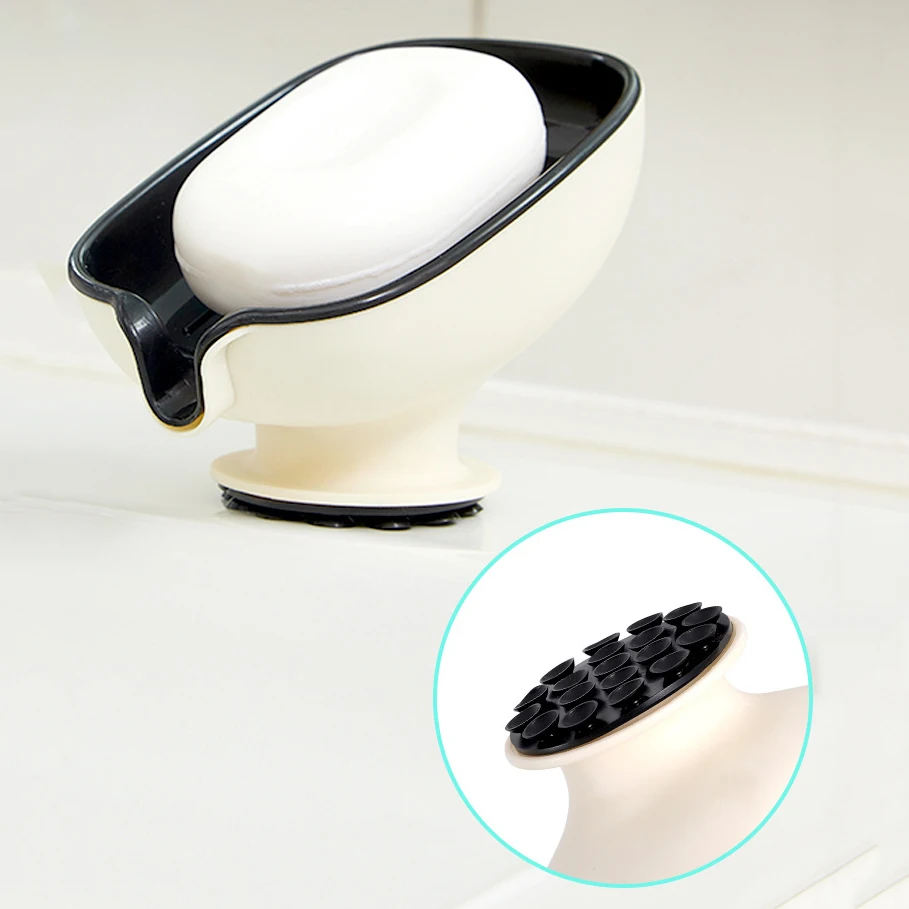 صندوق الصابون استنزاف الحرة اللكم ضوء المنزلية الفاخرة شفط كأس صندوق الصابون المرحاض كونترتوب رف الصابون رف الحمام #6