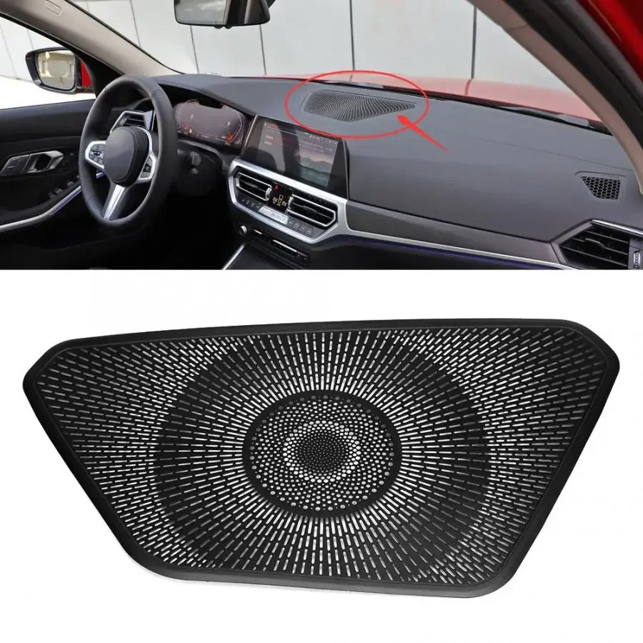 Console Dashboard Speaker Cover Trim Fits for BMW 3 series G20 G28 2020 High Quality Aluminum Alloy Black Car Styling New