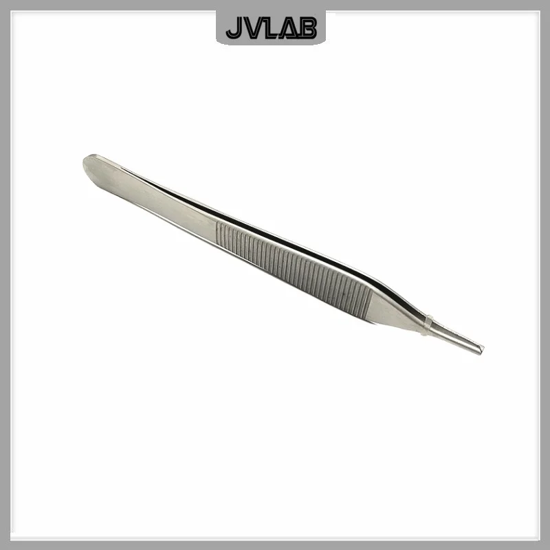 ADSON Forcep Stainless Steel Plastic Surgery Tweezers 12.5 cm Tissue Forceps Medical Dressing Forceps Width 2.0 mm With 1*2 Hook