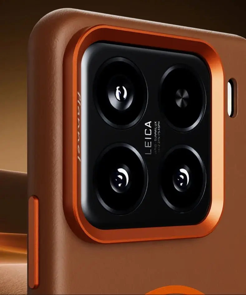 حافظة جلدية مغناطيسية لهاتف Xiaomi Mi 15Pro 14Pro غطاء فاخر يدعم الشحن اللاسلكي وعدسة معدنية وغطاء زر حماية