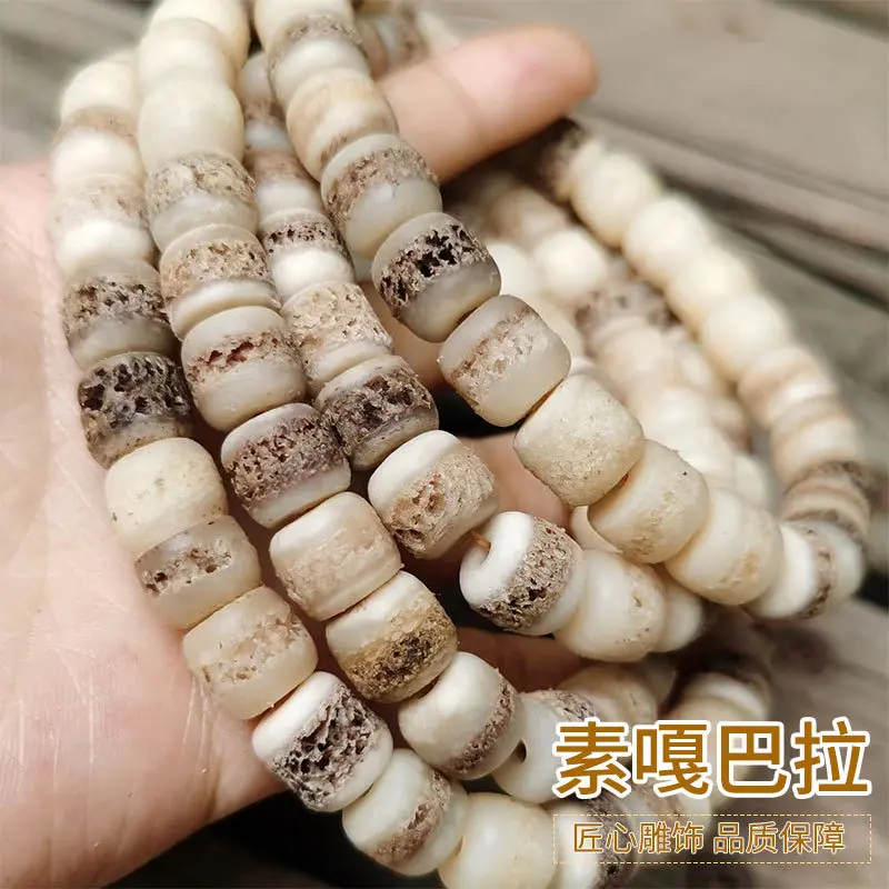 

Бычья кость верблюжий череп основной цвет масляный Тибетский этнический стиль простой габба