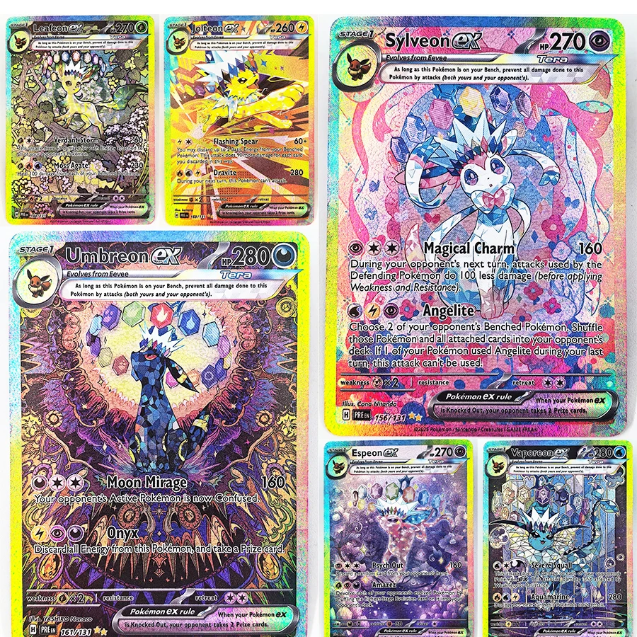 PRE Umbreon Eevee Sylveon Leafeon Glaceon Toys Hobbies Hobby Collectibles Game Collection Anime Cards