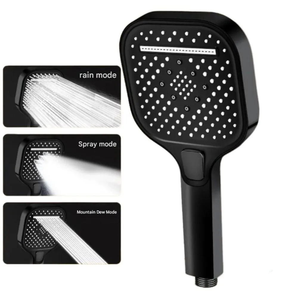 

13CM Large Panel Shower Head 3 Modes High Pressure Water Massage Bathroom Accessories with Filter Shower Replacement Universal