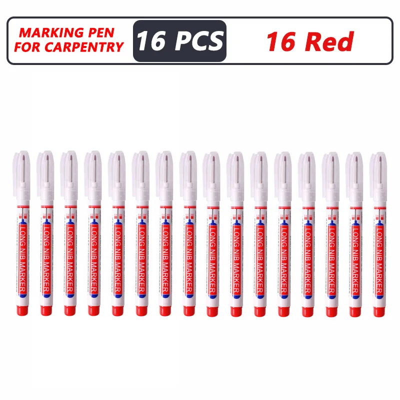 4-40 Stuks 20 Mm Diep Gat Lange Nib Hoofd Marker Voor Metalen Perforeren Pen Waterdichte Badkamer Houtbewerking decor Multifunctionele Tool
