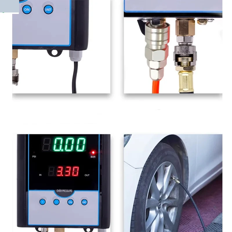 Fully Automatic Tire Inflator Wall-Mounted Digital Display Air Pump Tire Shop Auto Repair Shop Inflation Equipment