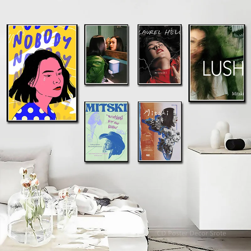 Singer Mitski Poster Personalized Custom Posters Home Room Bar Cafe Decor Aesthetic Gift Be The Cowboy Art Wall Painting Sticker