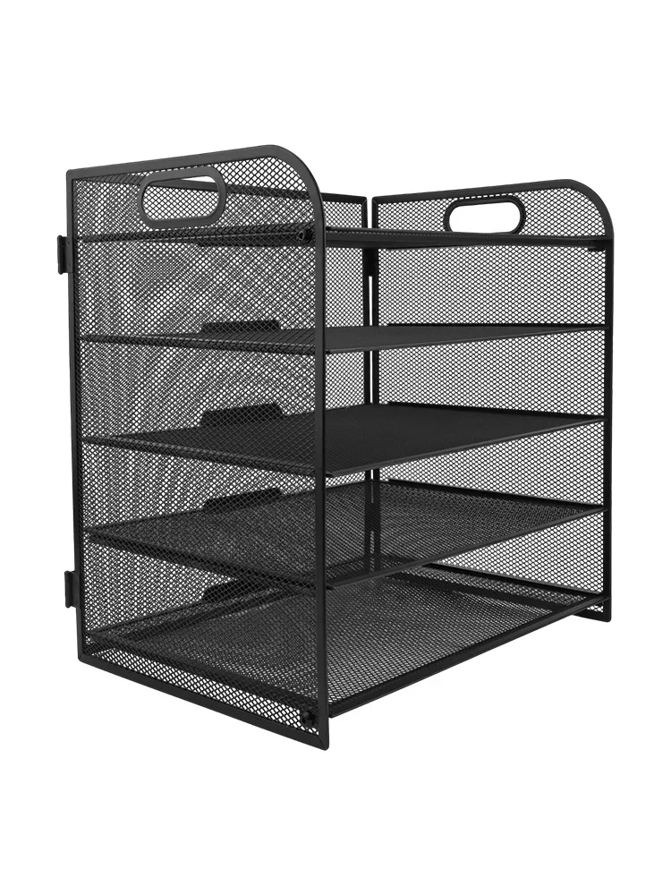 Easy to Assemble Mesh Desk File Organizer with Reliable Construction Perfectly Crafted for Daily Document Management Needs