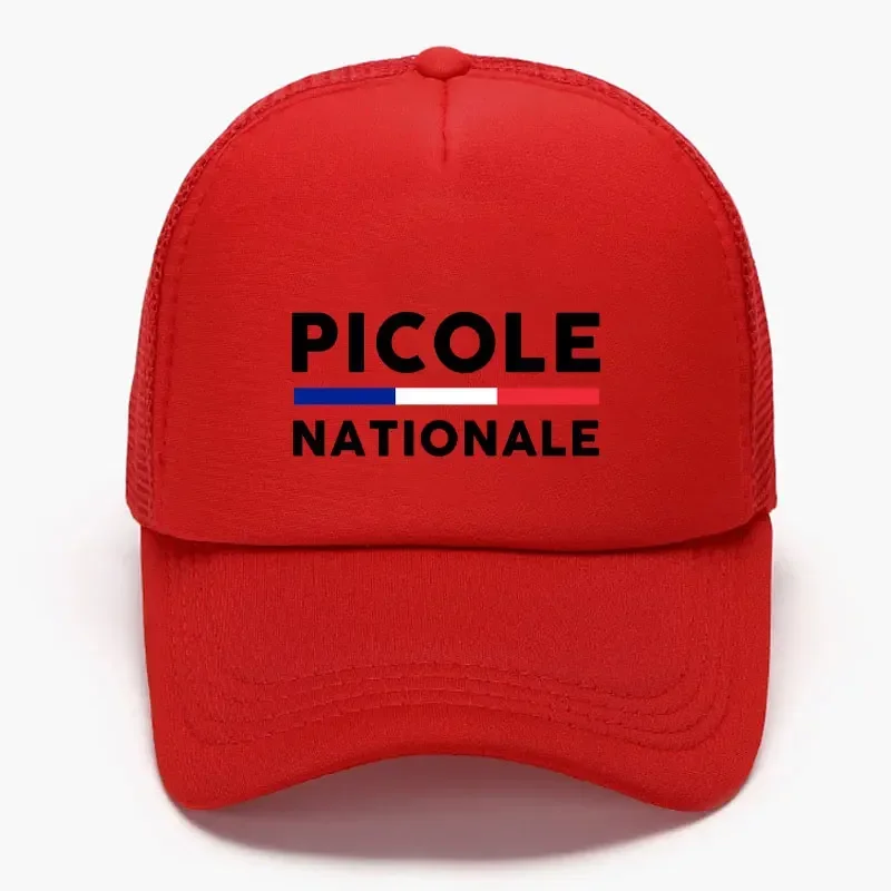 Fashion Picole Nationale Printed Foam Trucker Cap Girl Boy Simmer Sun Beach Snapback Cap Adult Daily Mesh Adjustable Visor Caps