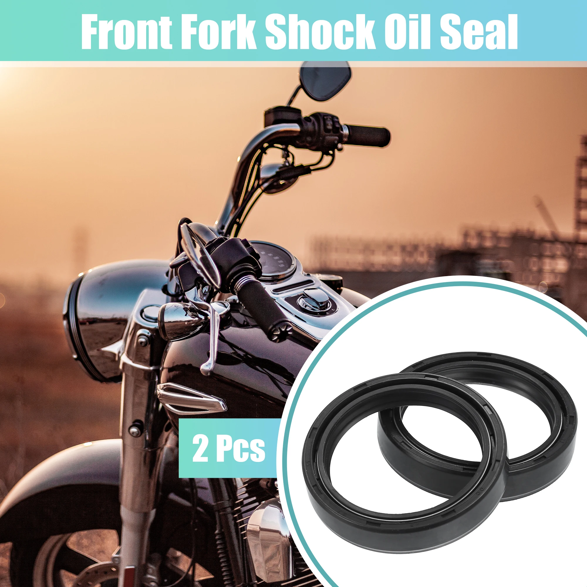 

Motoforti 2 Pcs 45mmx57mmx11mm Motorcycle Front Fork Shock Oil Seal for Honda CR125R 1990-1993