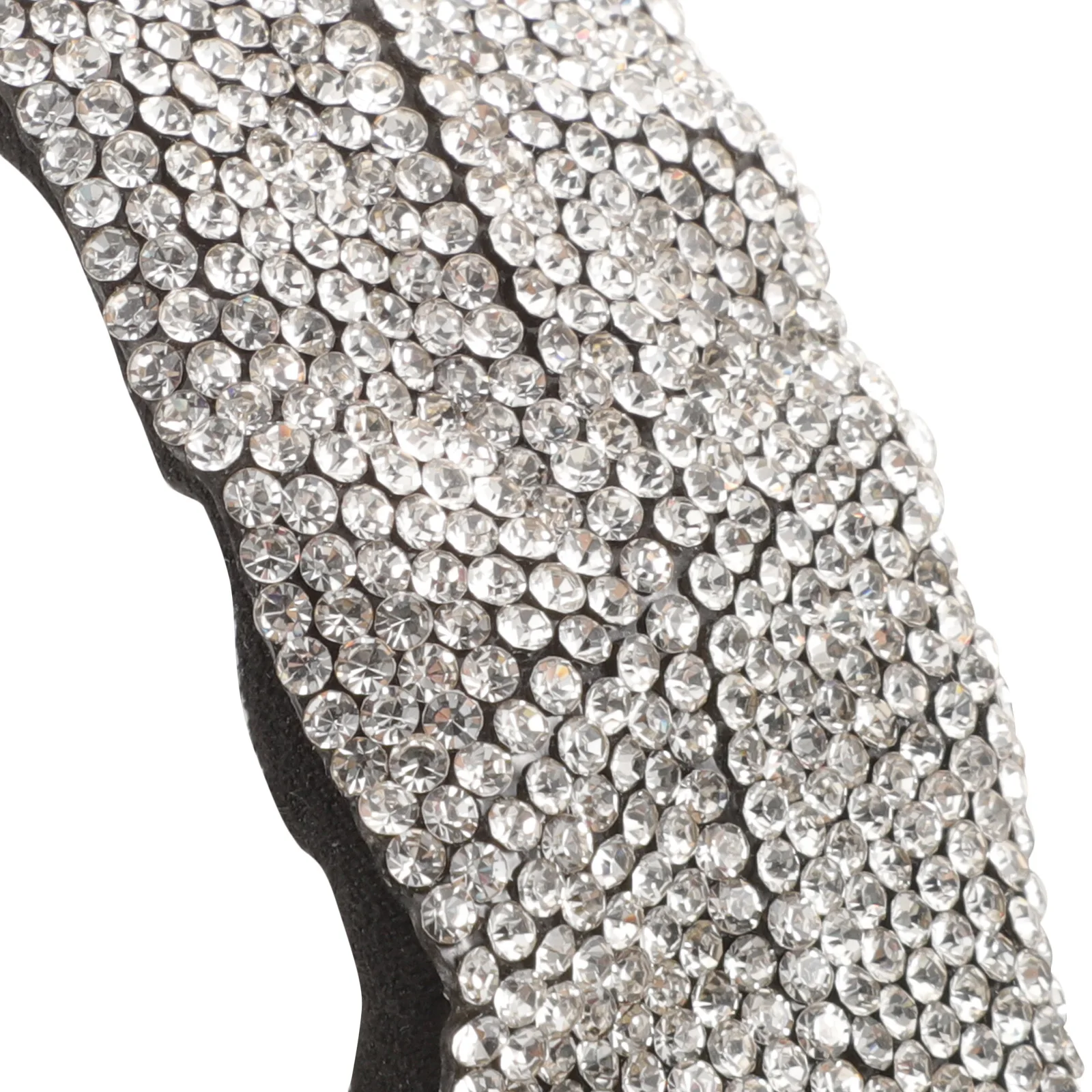 

Headpiece Rhinestone Wide Brim Hairband Stylish Party Hair Jewelry For Women -Match Crystal