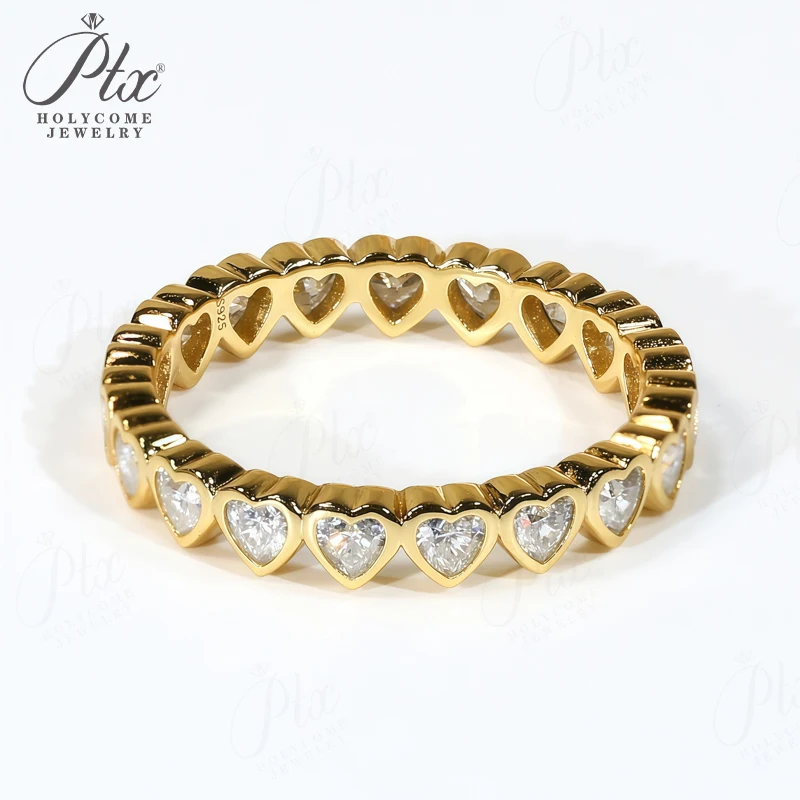 

Кольцо 18K по индивидуальному заказу с муассанитом и бриллиантом D Цвет VVS1 Прозрачность в форме сердца 10K 14K S925 Обручальное кольцо ​ украшения для женщины Премиум Подарок