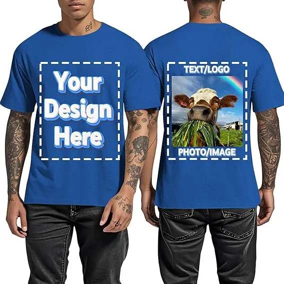 Custom Men's T-Shirt with Front and Back Print description 6