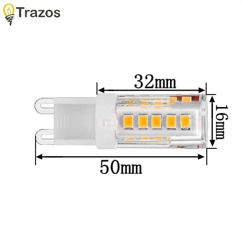Led Light Bulb Corn Light Bulb Bright Energy Saving Strobe Free 220V Bulb G9 Light Source PSmall Lamp Low Voltage Crystal Light