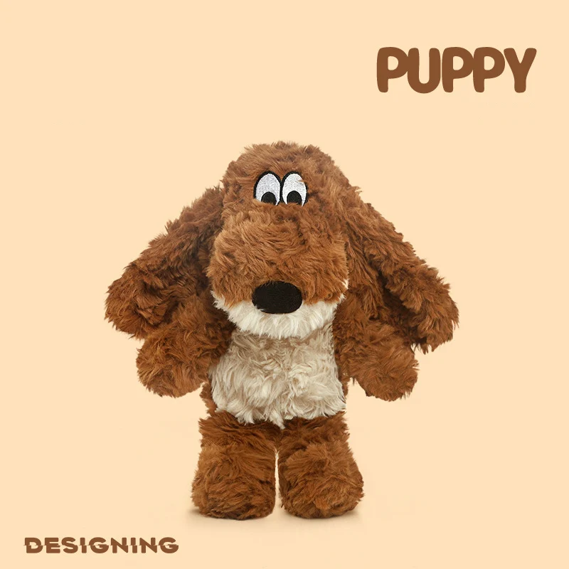 Cute Doggy Plush Toy Soft Cartoon Dog Stuffed Animal Doll Sleep Pillow Kawaii Hugging Cushion Healing Home Decor Girls Gift