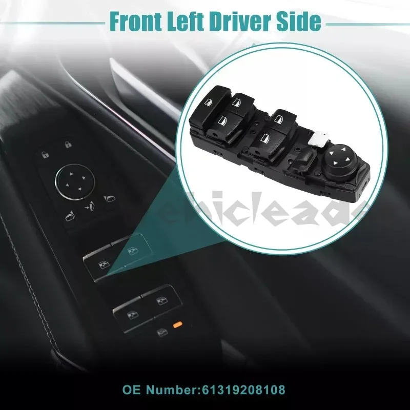 

Power Window Switch Front Left Driver Side Window Control Switch Unit 61319208108 For BMW 320i M3 X3