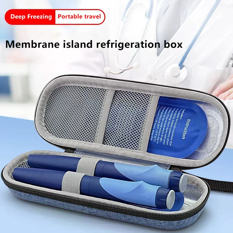 /JCS/Diabetic Insulin Cooling Bag Protector Refrigerated High Capacity Cooler Organizer Travel Case Portable