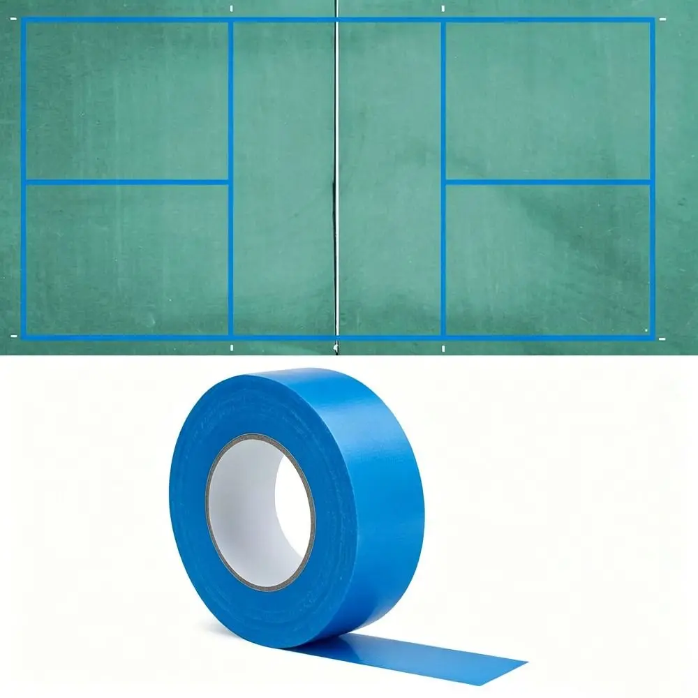 20M Pickleball Court Marking Tape Multifunctional Self-Adhesive Marking Tape Court Marker Weather Resistant Strong Stickiness