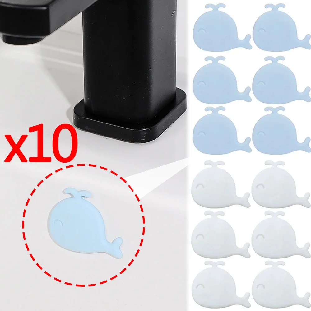 10/1Pcs Whale Shape Silicone Sink Drain Cap Wash Basin Overflow Ring Remplacement Kitchen Bathroom Basin Trim Overflow Ring Plug