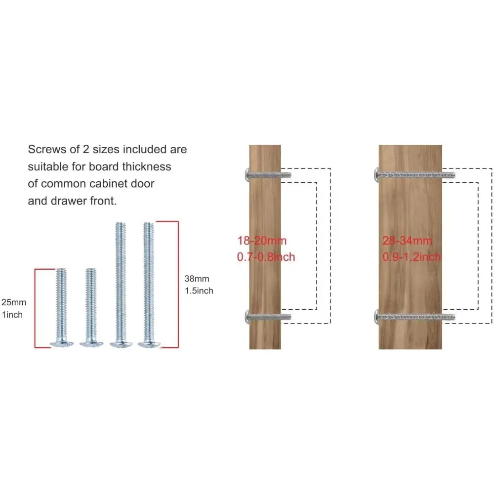 خزانة من النيكل المصقول مقاس 6-1/4 بوصة، 10 عبوات، أجهزة مطبخ حديثة، سبائك الزنك، مناسبة للخزائن والخزائن #4