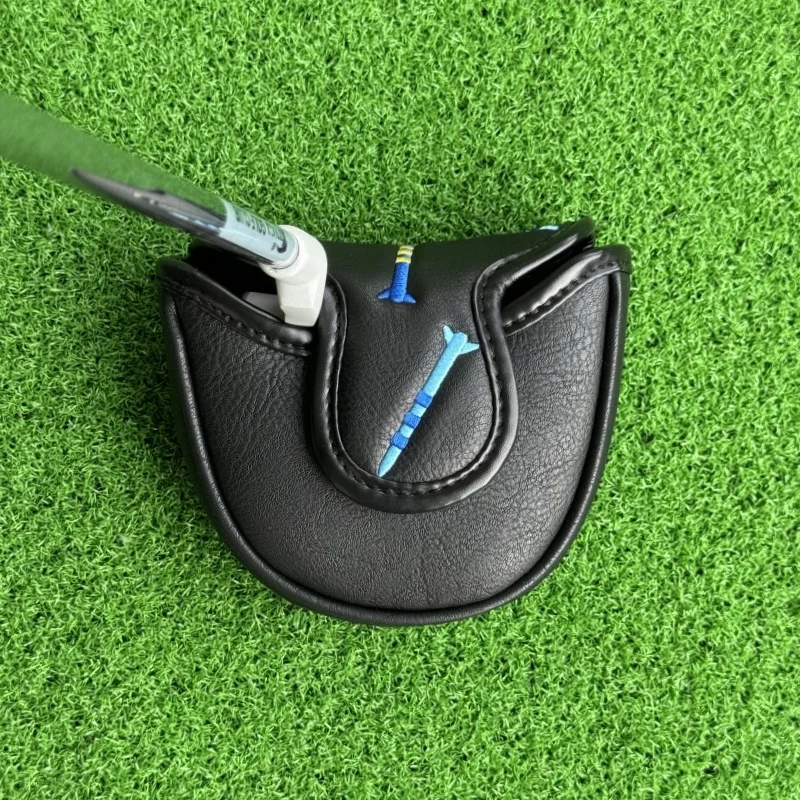 Golf Mallet Putter Head Cover Tee Pattern Golf Driver Cover Putter Covers Hybrid UT Protector Club Cover Set Golf Accessories image 2