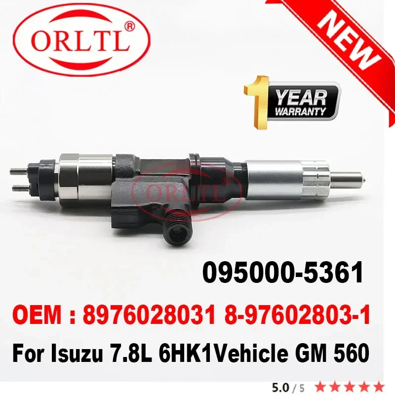 

095000-5361 0950005361 8976028031 8-97602803-1 NEW Diesel Genuine Fuel Injector For Isuzu 7.8L 6HK1Vehicle GM 560