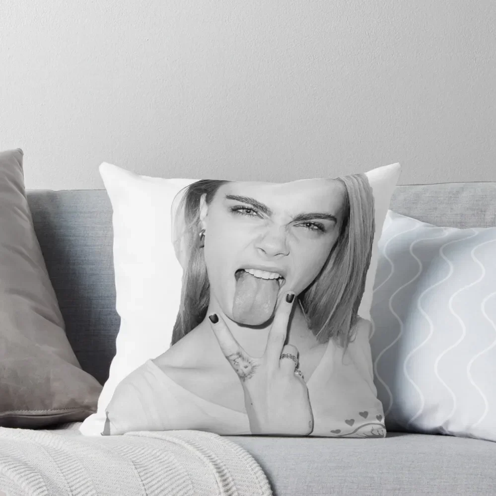 Cara Delevigne Throw Pillow Christmas Cushion For Home Luxury Pillow Cover pillow